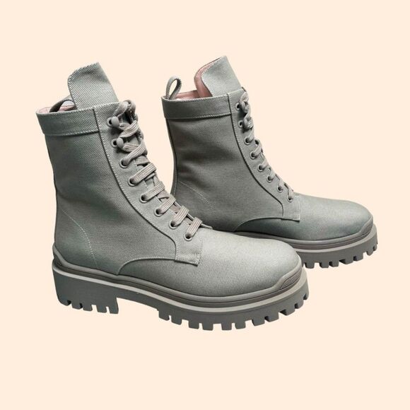 NEW Ilio Smeraldo x Sulcer Combat Boots - Picture 1 of 7